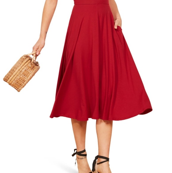 Reformation Rou Dress Small (Color Cherry) - Picture 4 of 4